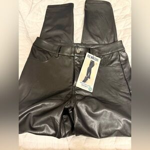 Rewash leggings vegan leather skinny ankle